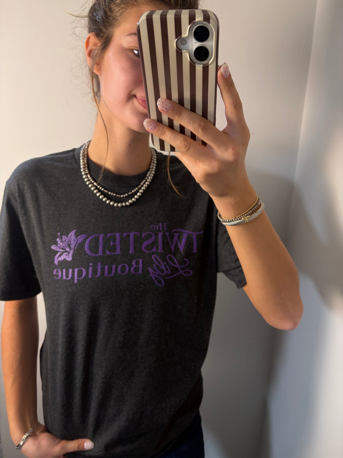 The Twisted Lily Boutique  T-shirt (Purple)