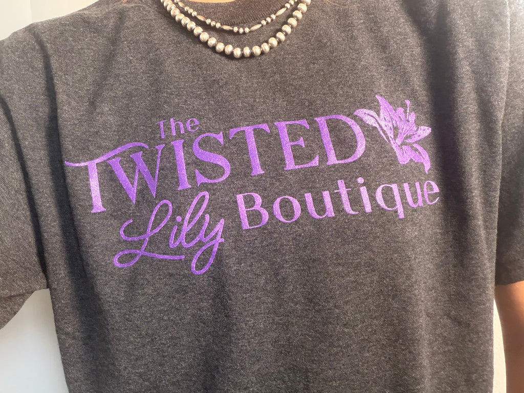The Twisted Lily Boutique  T-shirt (Purple)