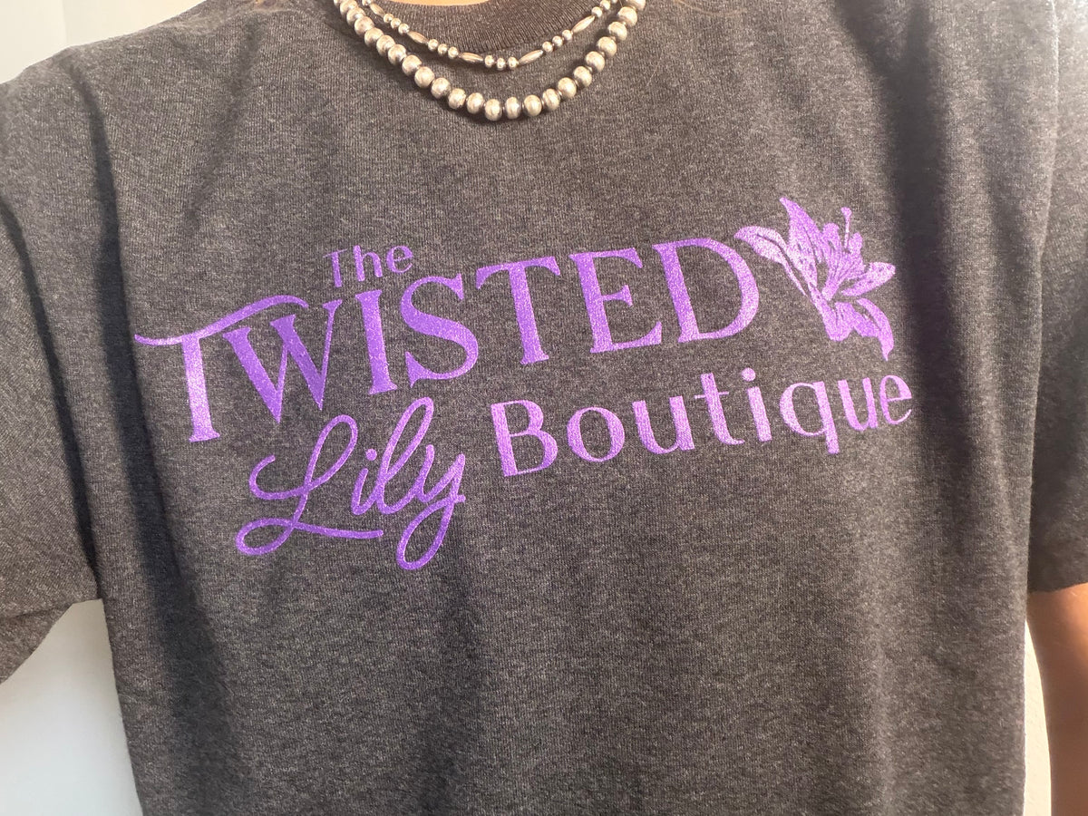 The Twisted Lily Boutique  T-shirt (Purple)