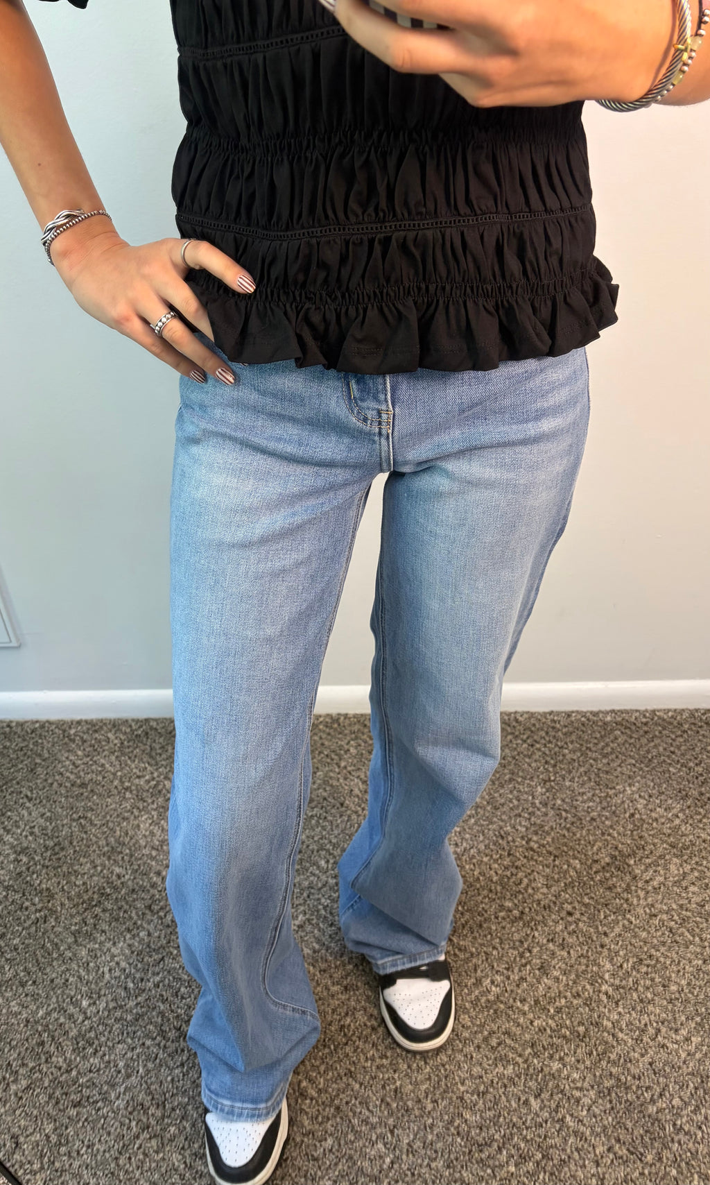 High Rise Wide Leg Jeans