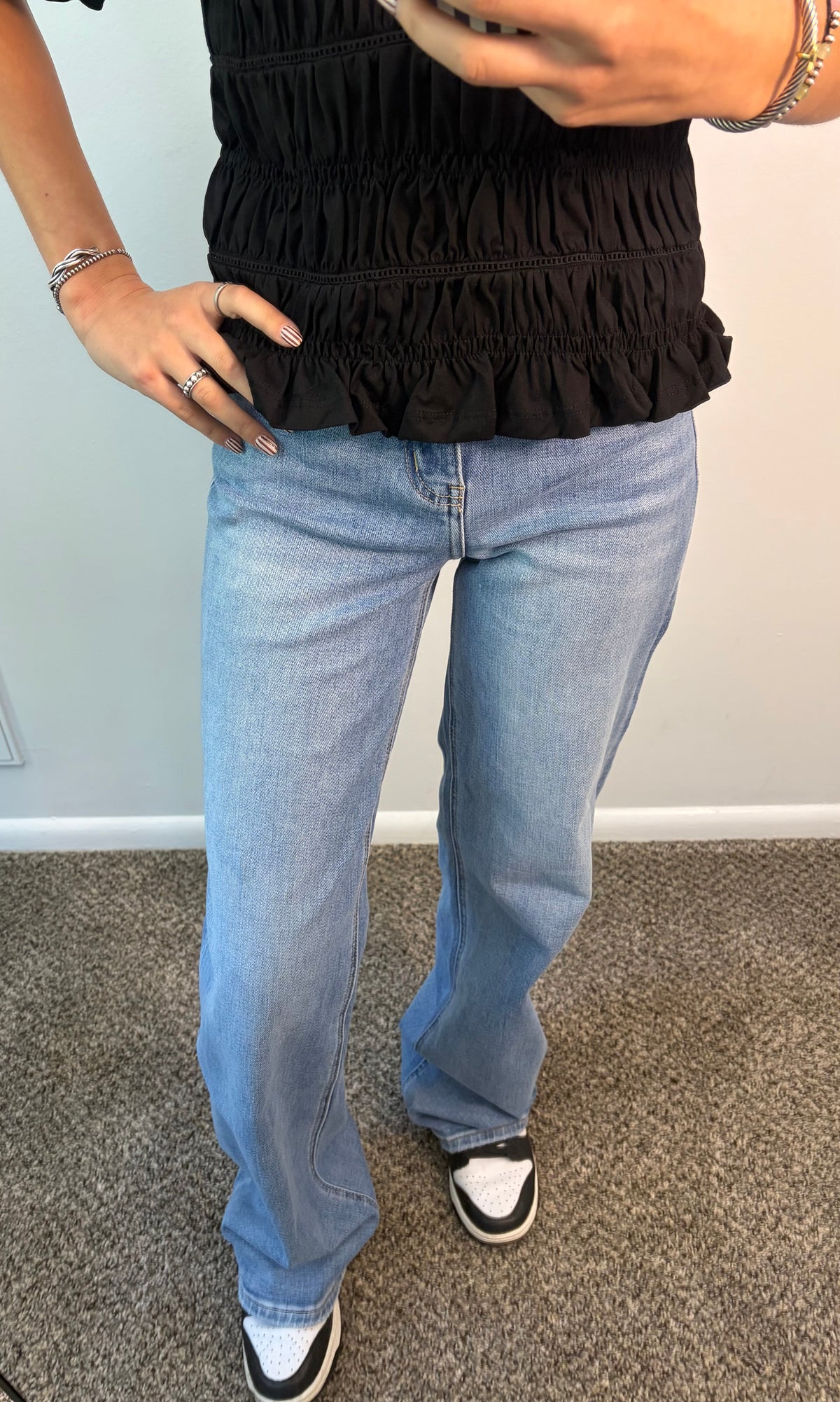 High Rise Wide Leg Jeans